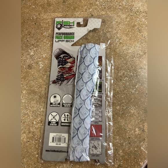 NEW Fish Monkey Performance Face Guard UPF 50+ - Picture 2 of 2